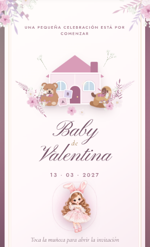 Portada de Baby shower de muñecas